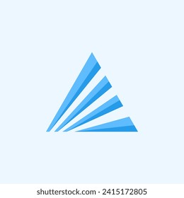 Image vectorielle abstraite création de logo triangle moderne