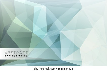 Reseña policonal triangular moderna, ilustración vectorial.