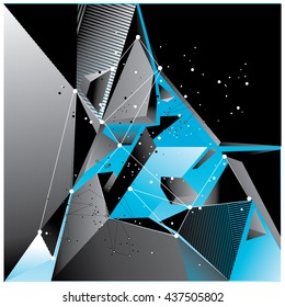 Abstract modern triangles background pattern illustration. Space layout and design template. Composition of pattern design.