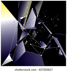 Abstract modern triangles background pattern illustration. Space layout and design template. Composition of pattern design.