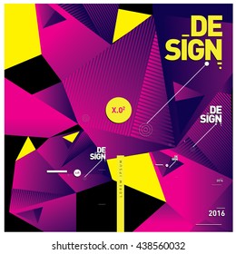 Abstract modern triangles background pattern illustration. Space layout and design template. Composition of pattern design.