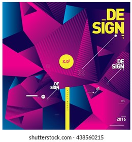 Abstract modern triangles background pattern illustration. Space layout and design template. Composition of pattern design.