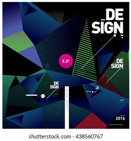 Abstract modern triangles background pattern illustration. Space layout and design template. Composition of pattern design.