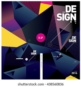 Abstract modern triangles background pattern illustration. Space layout and design template. Composition of pattern design.