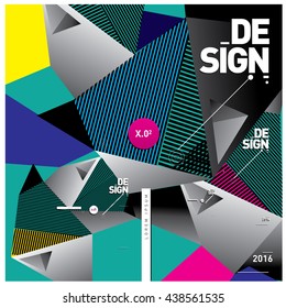 Abstract modern triangles background pattern illustration. Space layout and design template. Composition of pattern design.