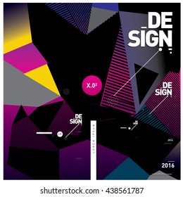 Abstract modern triangles background pattern illustration. Space layout and design template. Composition of pattern design.