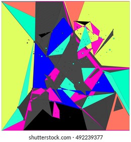 Abstract modern triangles background pattern illustration. Space layout and poster design template. Composition of pattern design.