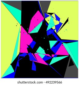 Abstract modern triangles background pattern illustration. Space layout and poster design template. Composition of pattern design.