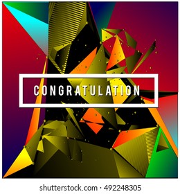 Abstract modern triangles background pattern illustration. Space layout and poster design template. Composition of pattern design.
