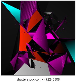 Abstract modern triangles background pattern illustration. Space layout and poster design template. Composition of pattern design.