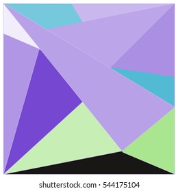 Abstract modern triangles background pattern illustration. Space layout and design template. Composition of pattern with Memphis colors and style.