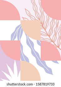 abstract modern tropical pattern geometric background design