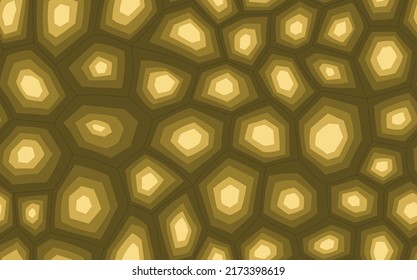 Resumen del modelo moderno de concha de tortuga sin soldadura. Los animales están de moda. Ilustración vectorial decorativa marrón para impresión, tela, textil. Ornamento moderno de piel estilizada.