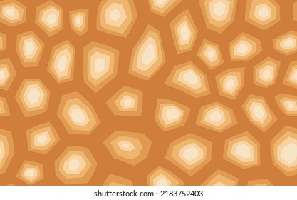 Abstract modern turtle shell seamless pattern. Animals trendy background. Beige decorative vector illustration for print, fabric, textile. Modern ornament of stylized skin.