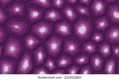 Abstract modern turtle shell seamless pattern. Animals trendy background. Purple decorative vector illustration for print, fabric, textile. Modern ornament of stylized skin.