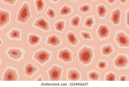 Abstract modern turtle shell seamless pattern. Animals trendy background. Pink decorative vector illustration for print, fabric, textile. Modern ornament of stylized skin.