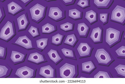 Abstract modern turtle shell seamless pattern. Animals trendy background. Purple decorative vector illustration for print, fabric, textile. Modern ornament of stylized skin.