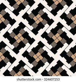 Abstract modern twisted argyle motif. Seamless pattern.