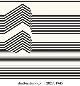 Abstract modern twisted striped background. Seamless pattern. 