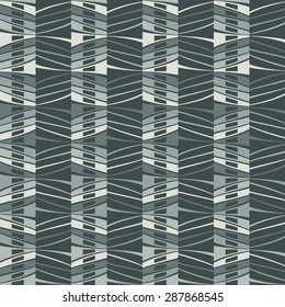 Abstract modern twisted stroke. Seamless pattern.