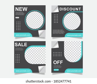 Abstract Modern Unique Editable Social Media banner template Anyone can use This Design Easily, promotional web banner for social media. Elegant sales and discount promotions - Vector.