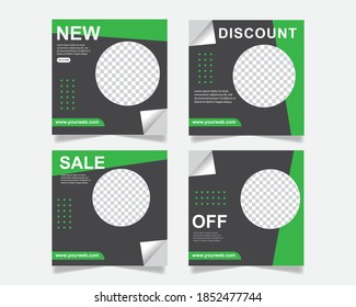 Abstract Modern Unique Editable Social Media banner template Anyone can use This Design Easily, promotional web banner for social media. Elegant sales and discount promotions - Vector.