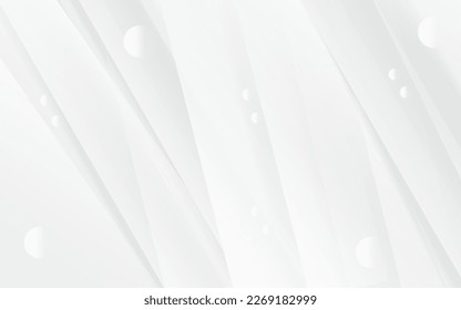 Abstract modern unique geometric white and gray color background