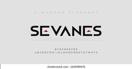 Abstract modern urban alphabet fonts. Typography sport, simple, technology, fashion, digital, future creative logo font. vector illustration