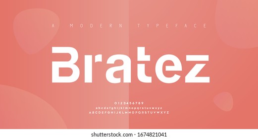 Abstract Modern Urban Alphabet Fonts. Typography Sport, Simple, Technology, Fashion, Digital, Future Creative Logo Font. Vector Illustration