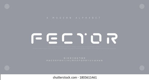 Abstract modern urban alphabet fonts. Typography sport, technology, fashion, digital, future creative logo font. vector illustration