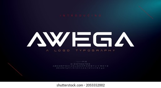 Abstract modern urban alphabet fonts. Typography sport, game, technology, fashion, digital, future creative logo font. vector illustration