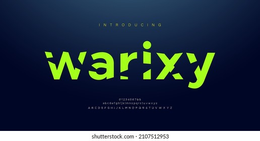 Abstract modern urban alphabet fonts. Typography sport, game, soldier, army, digital, future creative logo font. vector illustration