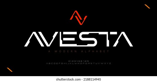 Abstract modern urban alphabet fonts. Typography decorative sport, game, technology, fashion, digital, future creative logo font. vector illustration