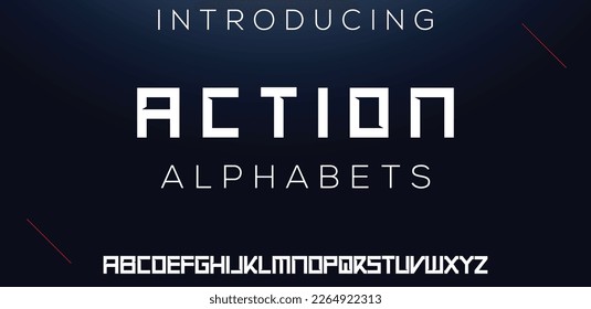 Abstract modern urban alphabet fonts. Typography sport, simple, technology, fashion, digital, future creative logo font. vector illustration