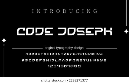 Abstract modern urban alphabet fonts. Typography sport, technology, fashion, digital, future creative logo font. vector illustration
