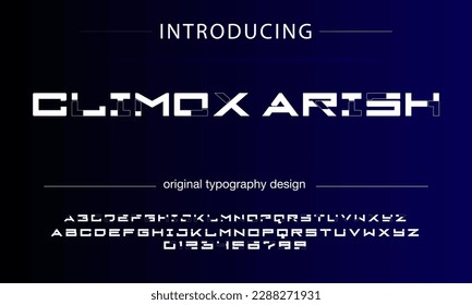 Abstract modern urban alphabet fonts. Typography sport, technology, fashion, digital, future creative logo font. vector illustration