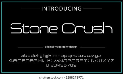 Abstract modern urban alphabet fonts. Typography sport, technology, fashion, digital, future creative logo font. vector illustration