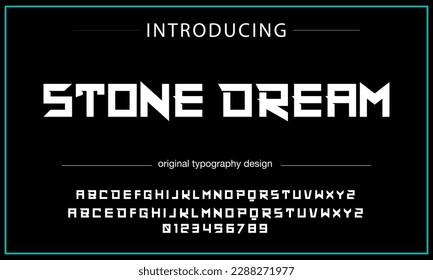 Abstract modern urban alphabet fonts. Typography sport, technology, fashion, digital, future creative logo font. vector illustration