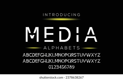Abstract modern urban alphabet fonts. Typography sport, technology, fashion, digital, future creative logo font. vector illustration