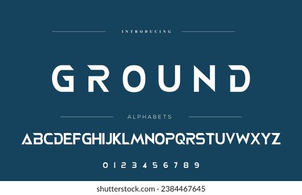 Abstract modern urban alphabet fonts. Typography sport, technology, fashion, digital, future creative logo font. vector illustration