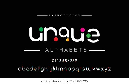 Abstract modern urban alphabet fonts. Typography sport, game, technology, fashion, digital, future creative logo font. vector illustration