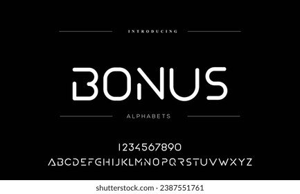 Abstract modern urban alphabet fonts. Typography sport, technology, fashion, digital, future creative logo font. vector illustration