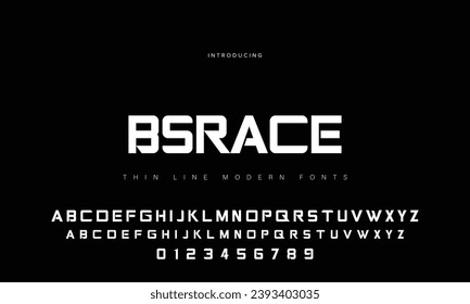 Abstract modern urban alphabet fonts. Typography sport, technology, fashion, digital, future creative logo font. vector illustration