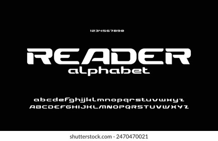 Abstract modern urban alphabet fonts. Typography sport, game, technology, fashion, digital, future creative logo font.