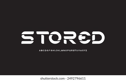 Abstract modern urban alphabet fonts. Typography sport, technology, fashion, digital, future creative logo font.