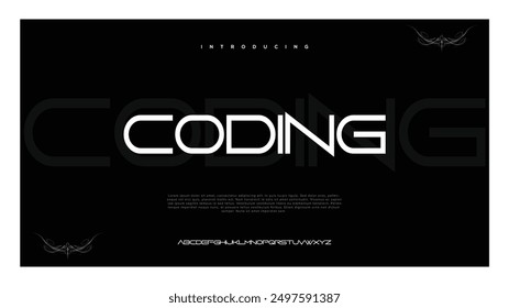 Abstract modern urban alphabet fonts. Typography sport, technology, fashion, digital, future creative logo font. vector illustration