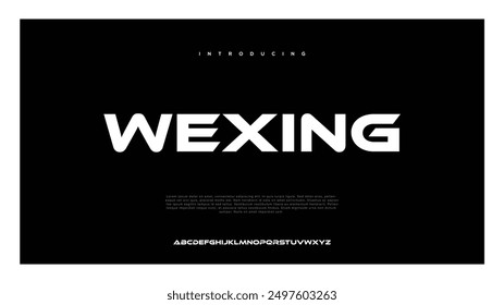 Abstract modern urban alphabet fonts. Typography sport, simple, technology, fashion, digital, future creative logo font. vector illustration