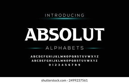 Abstract modern urban alphabet fonts. Typography sport, technology, fashion, digital, future creative logo font. vector illustration