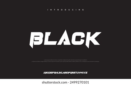 Abstract modern urban alphabet fonts. Typography sport, simple, technology, fashion, digital, future creative logo font. vector illustration