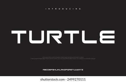 Abstract modern urban alphabet fonts. Typography sport, simple, technology, fashion, digital, future creative logo font. vector illustration